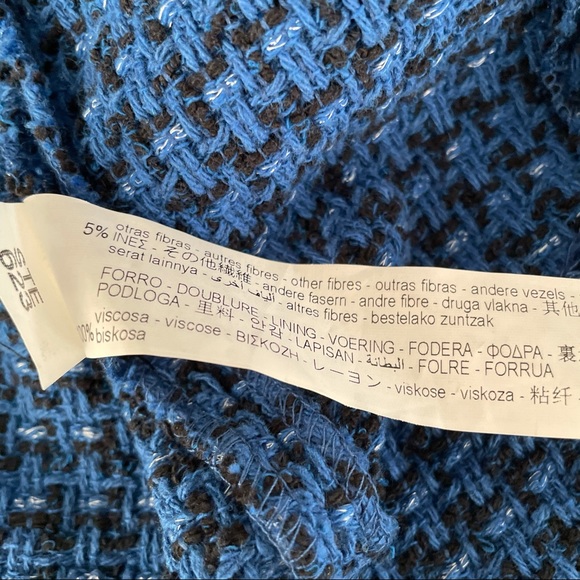 ZARA BLUE TEXTURED WEAVE TANK DRESS - Picture 9 of 9